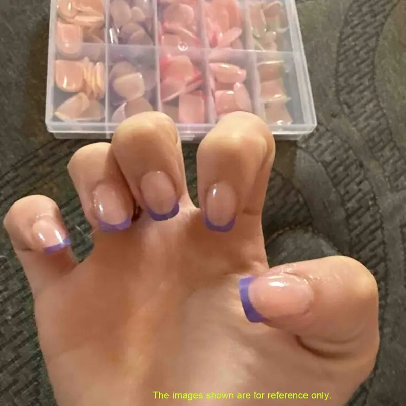 Neon Rainbow French Nail Tips, 240Pcs Short Brighter Pastel French Tip Press on Beach  for Women, 5 Color Glossy Soft Gel  Nail Press Ons Fake False Nails Extensions for DIY Art,Press on  Women  Short