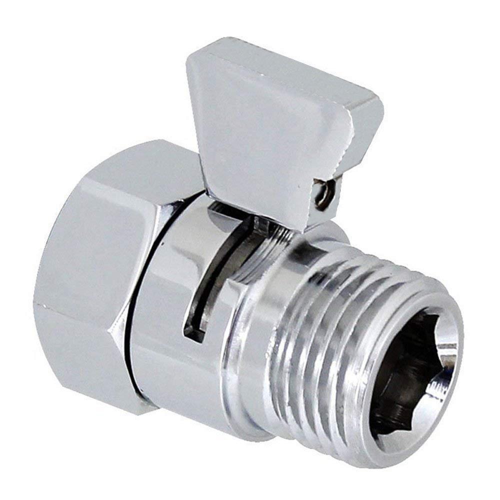Bathroom 3-Way Diverter Socket - Faucet, Overhead Shower, and Shower Arm 3-Way Splitter & Mounting Adapter