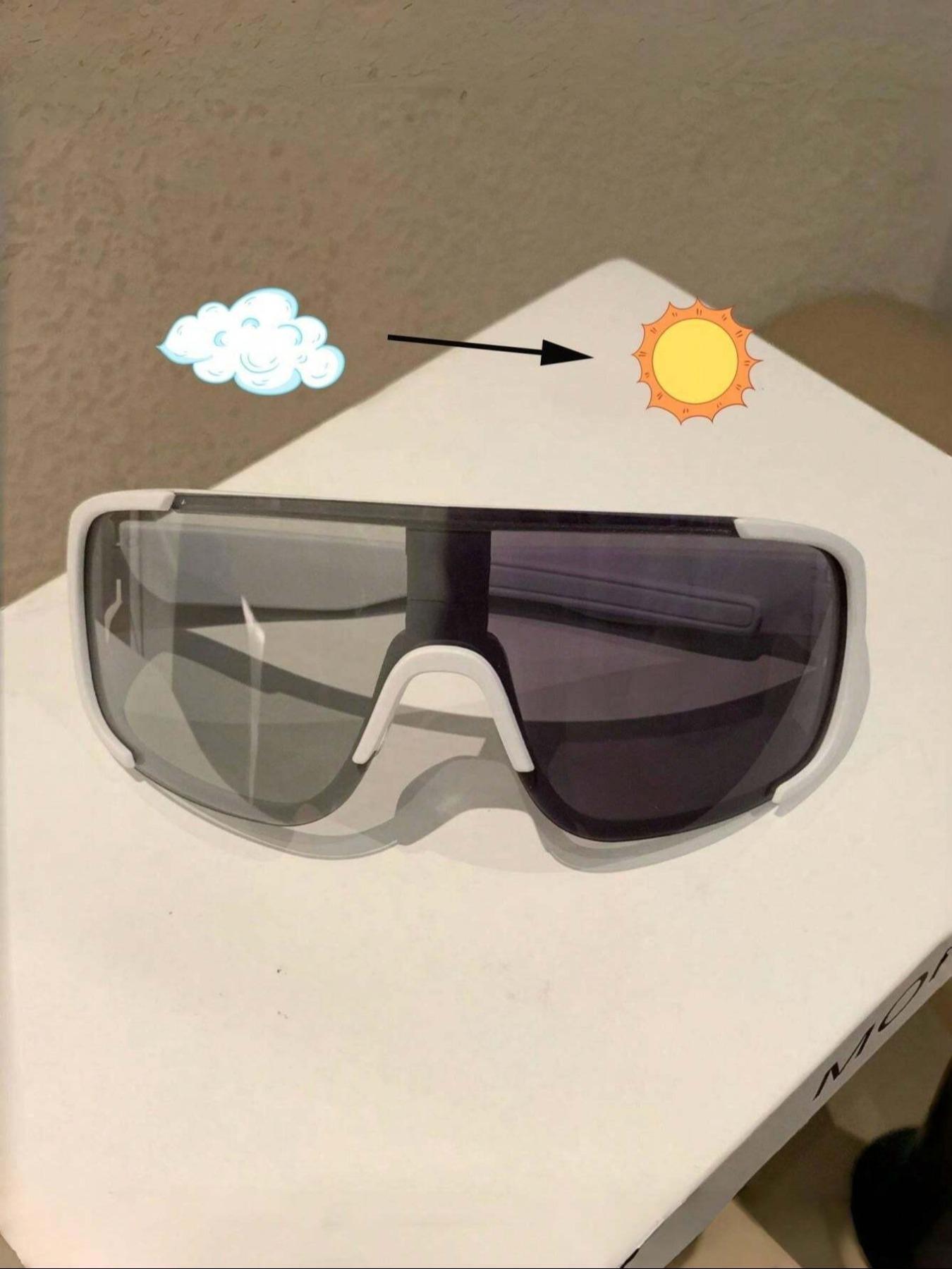 Unisex Simple Style Plain Color Sunglasses, Trendy Casual Sunglasses for Everyday Use, Fashion Accessories for Outdoor Activities