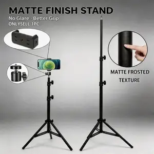 63-Inch Tripod with Foldable Phone Holder, Multifunctional Folding Selfie Stand Tripod for Phone and Camera, Home and Outdoor Use, Phone Accessories