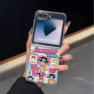 Loyal Girl phone Casing for Samsung ZFLIP4-ZFLIP7, Shockproof Protective Bumper, Trendy Aesthetic Cellphone Accessories Gift for Women, Transparency