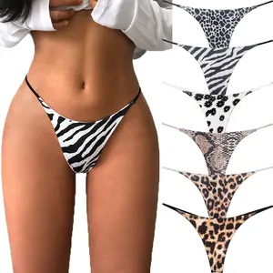 VISSAY Cotton G-String Thongs for Women Underwear Breathable Stretch Low Rise Panties T-back Sexy Ladies Pack