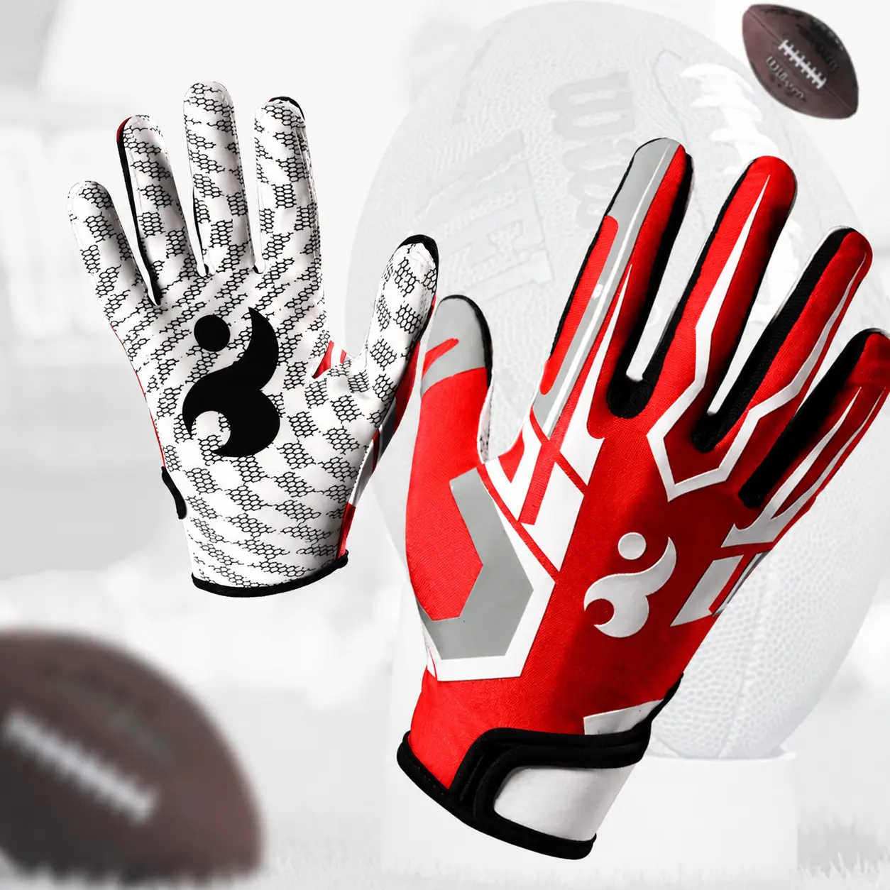 Premium All-Season Sports Gloves for Baseball, Football, Fitness Training, and Outdoor Hiking — Breathable Stretch Fabric with Enhanced Grip, Durable Palm Padding, and Ergonomic Fit for Men and Women