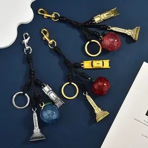 Apple Keychain Cute Crystal Red Apple Pendant Keyring For Backpack Decoration Exquisite Accessories Gifts