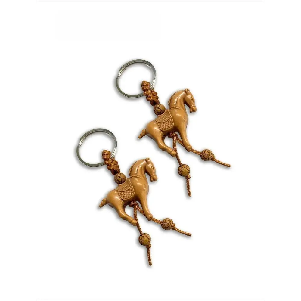 Women's Fashion Boho Folk Hand-Carved Wooden Elephant Keychain - 1 Size, Heart Motif Detail, Woven Tassel Flow, Silent Stress Relief Fidget Bag Charm, Animal Shape, Durable Birthday Gift for Bohemian Enthusiasts