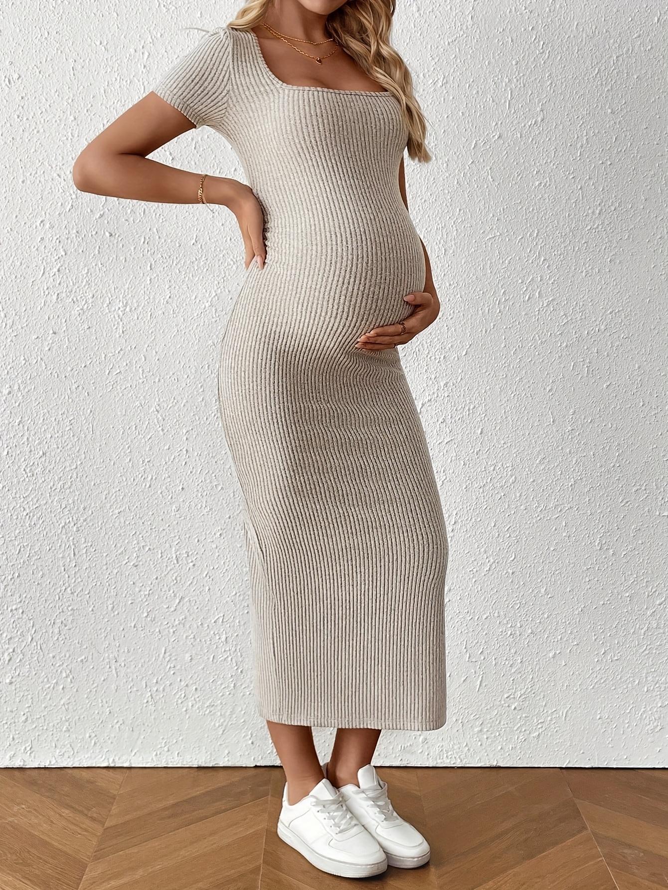 Summer casual dress for pregnant women, versatile and comfortable short-sleeve hip-hugging dress Summer casual dress for pregnant women, versatile and comfortable short-sleeve hip-hugging dress