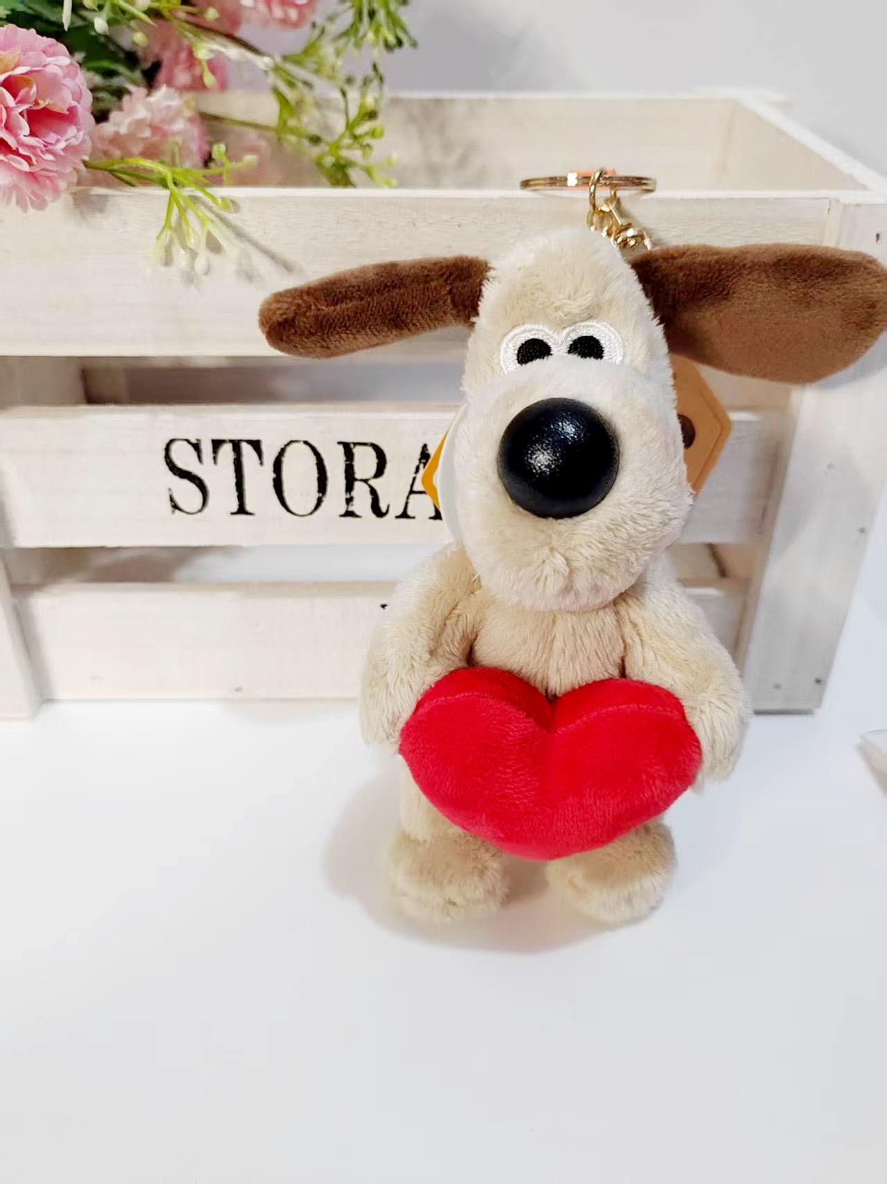 Super Invincible Boss Dog Plush Toy Keychain Doll Pendant Puppy Ornament Birthday Gift