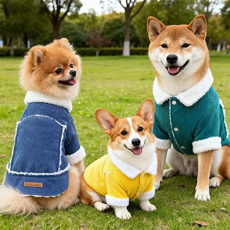 Koogal Winter Pet Coat for Dogs, Medium Size, Easy-On Design, Ideal for Outdoor Activities, Warm Two-Legged Pet Top, Small to Mid-Sized Breeds