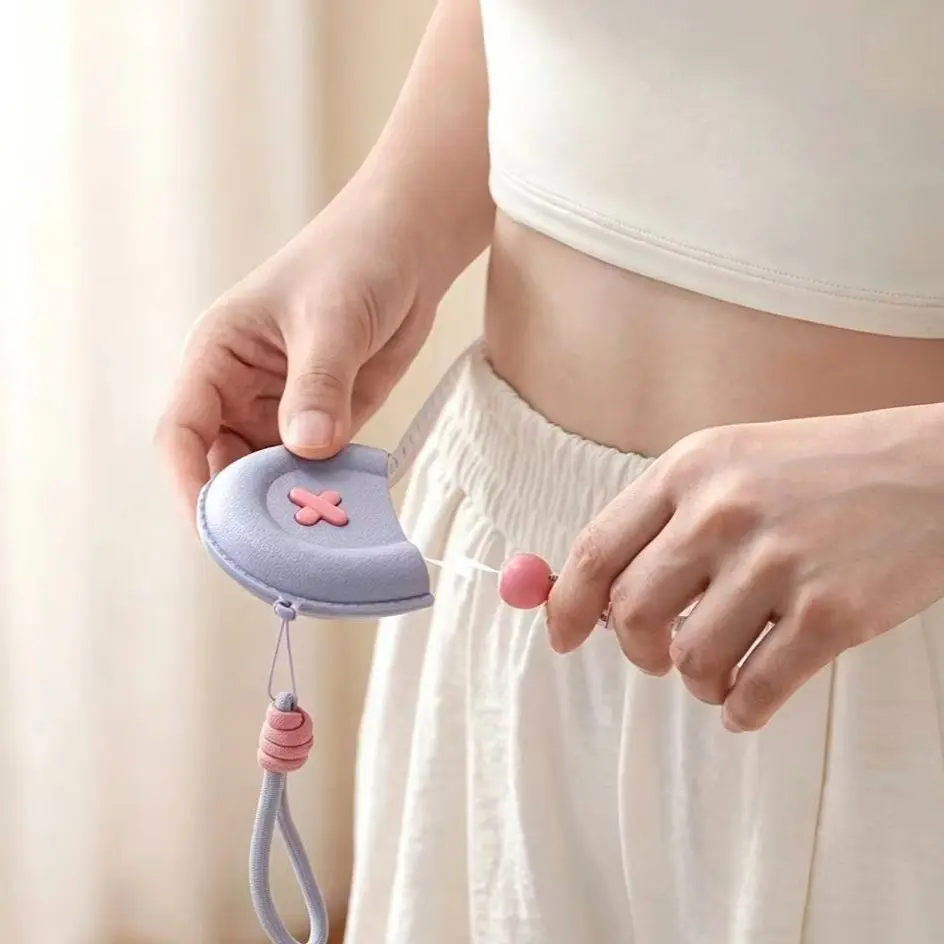 Magnetic Three-Dimensional Measuring Tape, Automatic Contraction Portable Tape Measure, Waist Chest Hip Measurement Tool, Easy to Use