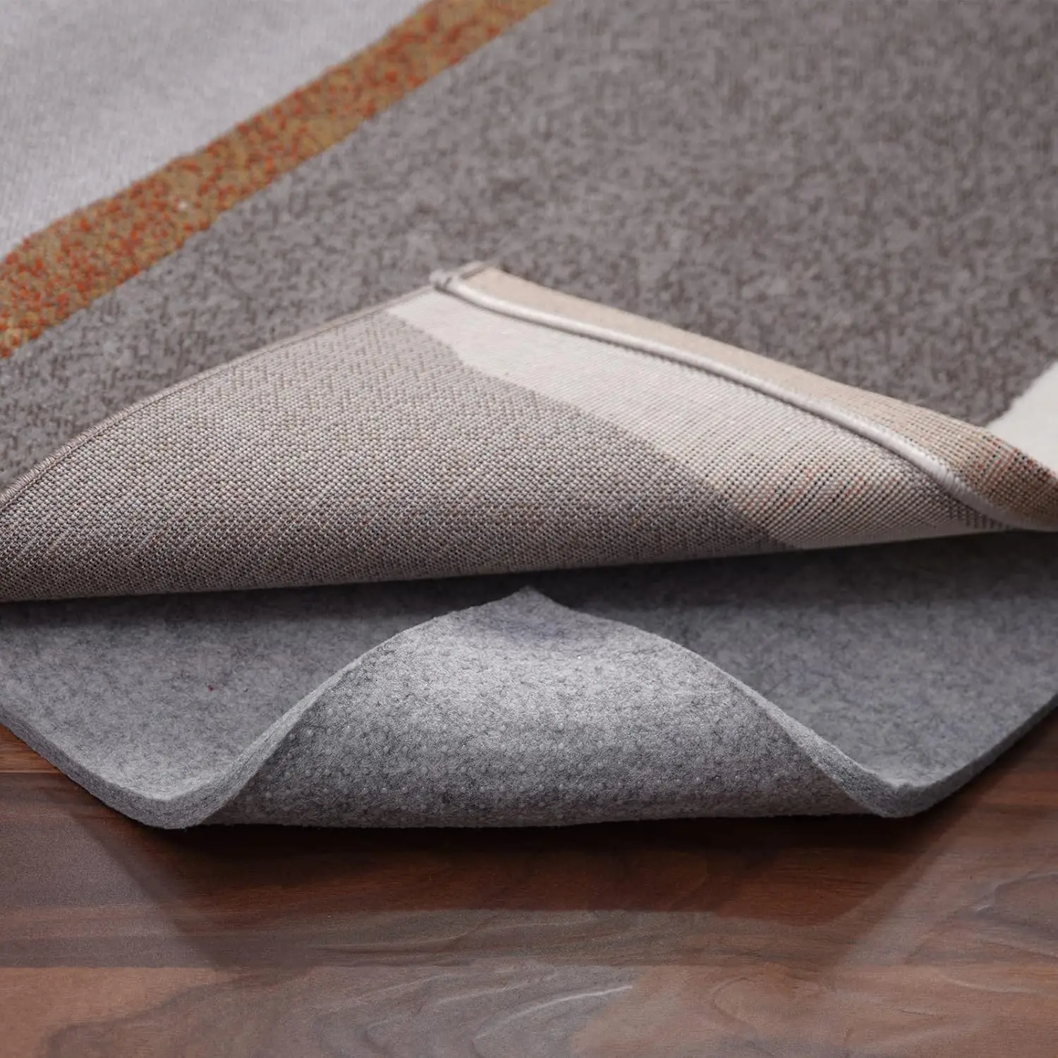 Non Slip Rug Pad Gripper - 2.6x10 Feet 1/4" Extra Thick Felt Under Rug for Area Rugs and Hardwood Floors,Super Cushioned Non Skid Carpet Padding