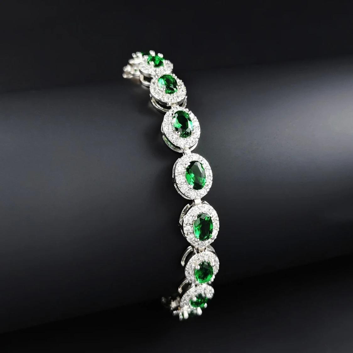 Luxury Colorful Moissanite Bracelet Bangle Elegant Fashion Jewelry Moissanite Wedding Engagement Anniversary Birthday Party Gift For Women Girlfriend Wife Lady