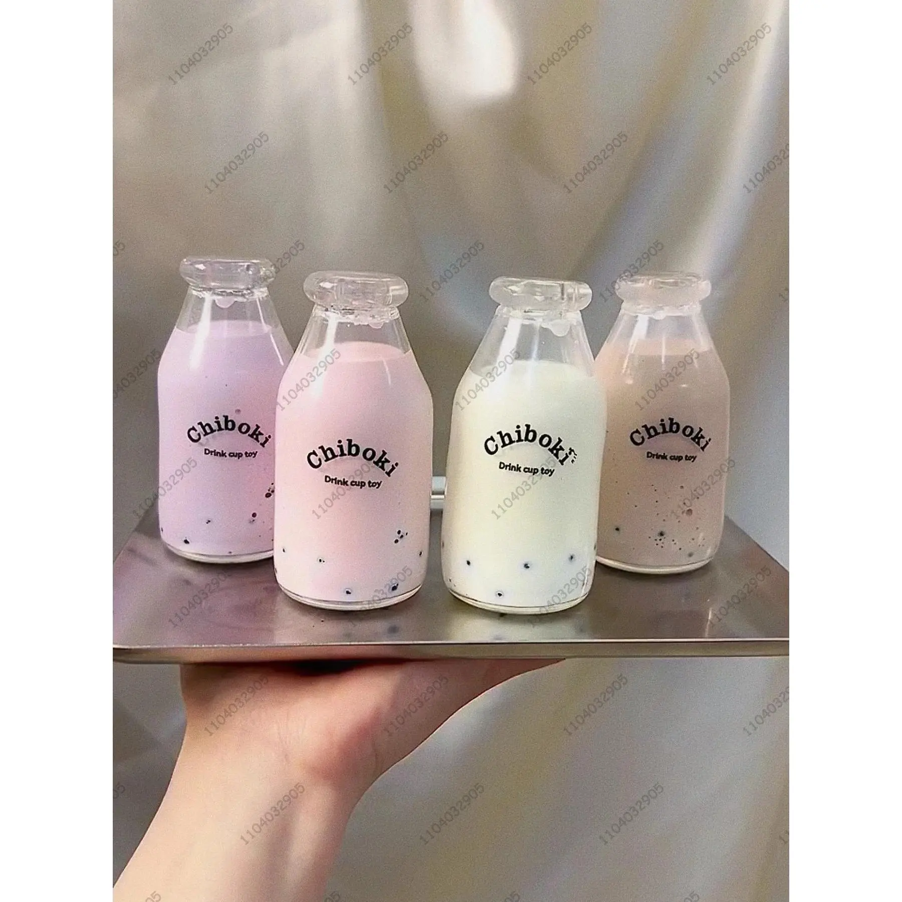 Milk Bottle Stress Ball Boba Tea Fidget Toy Water Bottle Squishy Anti Stress Funny Novelty Toy Stress Relief Toys For Children