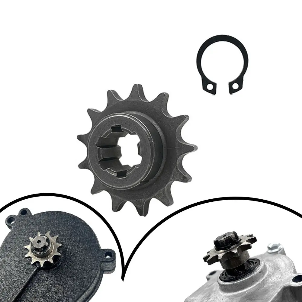 47cc 49cc Minimoto Front Gearbox sprocket Chain Wheel T8F 11T 13T 14T 17T 20T Small Gear Chain Wheel Metal for ATV Bicycle Lightweight Motorcycle Scooter Motorcycle Parts
