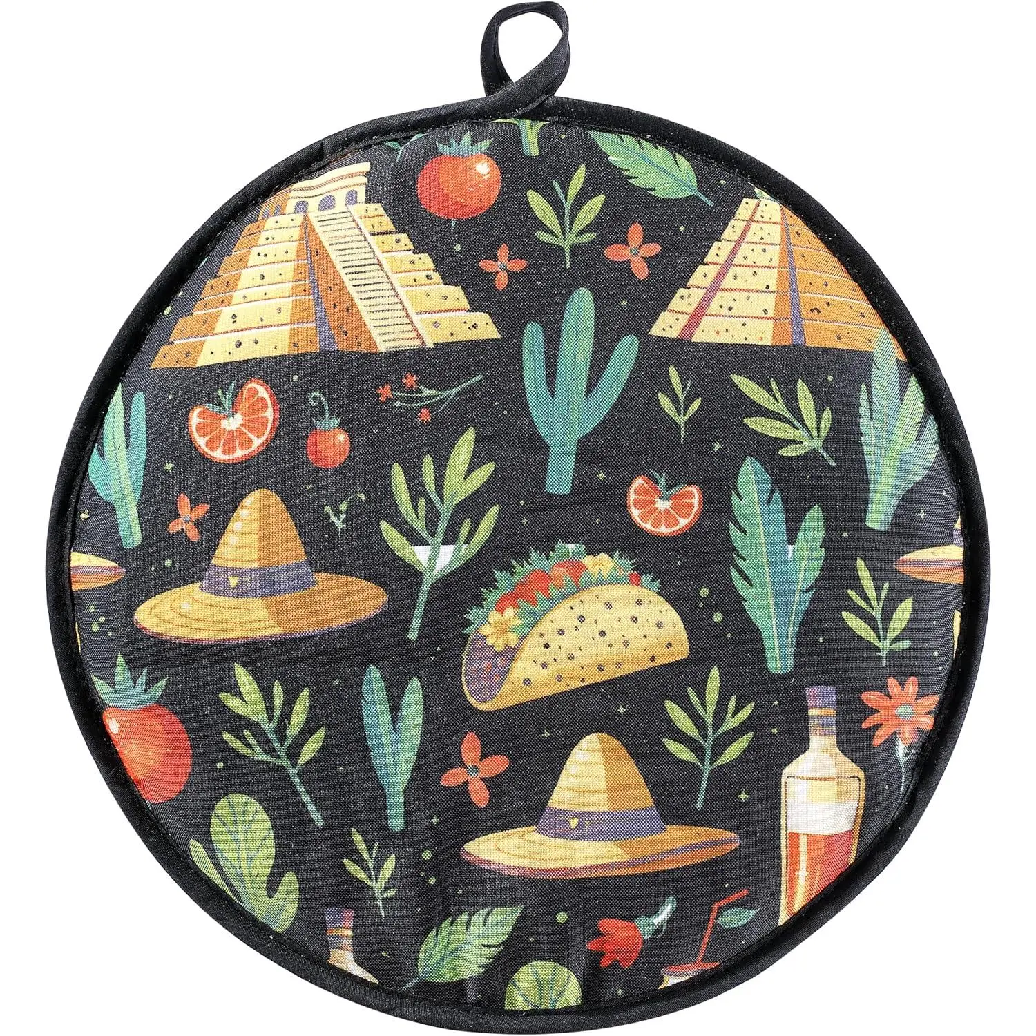 12 Inch Tortilla Warmer, Microwave Safe Tortilla Warmer Pouch, Thick Insulated Fabric and Lightweight Keeps Tortillas Warm for Picnic or Taco Night