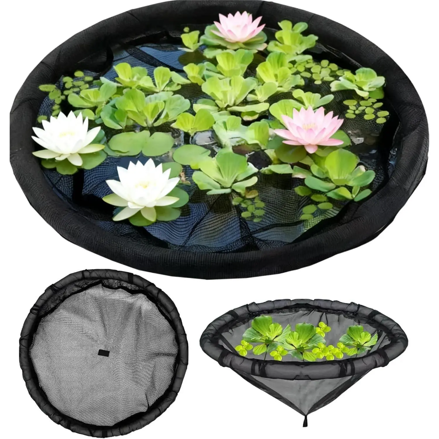 2 count Floating  Fish Barrier Pond  Protector | Round pond  protector protects your floating  from pond fish