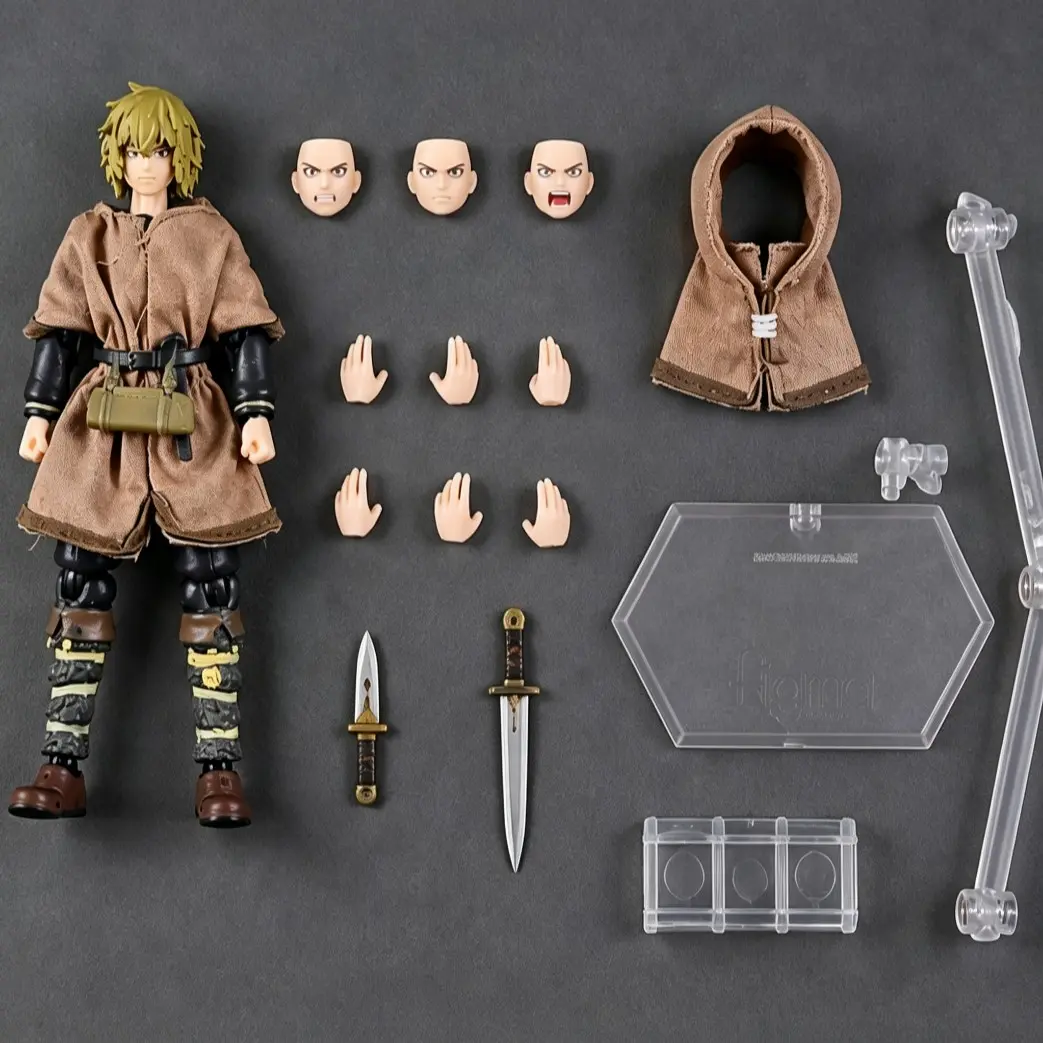 Figma 608 Torfin Action Figure, 14cm Height, Viking Style Costume, Detailed Accessories, Collectible Model, Perfect for Display and Gifting