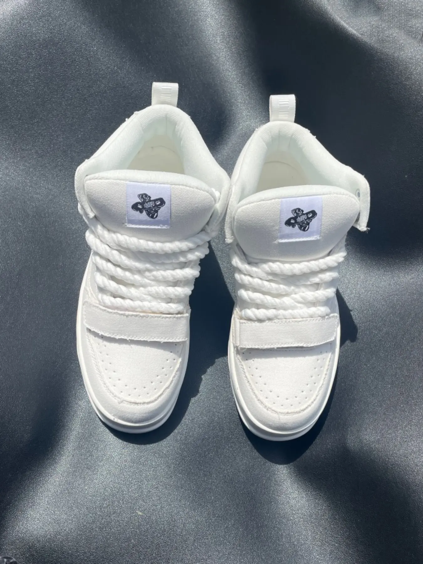 High-Top Canvas Sneakers, Casual Plain Design, Unisex Large Size, Fall & Winter Fashion, Thick Sole, Trendy Height Boosting Shoes