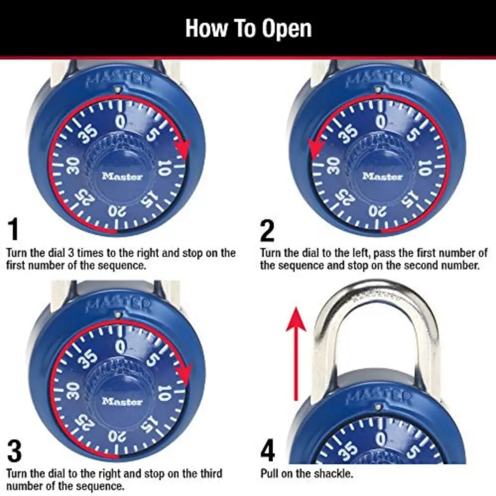 Metal Resettable Password Padlock 1530DCM - Sturdy Anti-Theft High-Security Lock for Lockers, Gym Use (Tools & Hardware, Padlocks & Hasps), Anti Theft Padlock