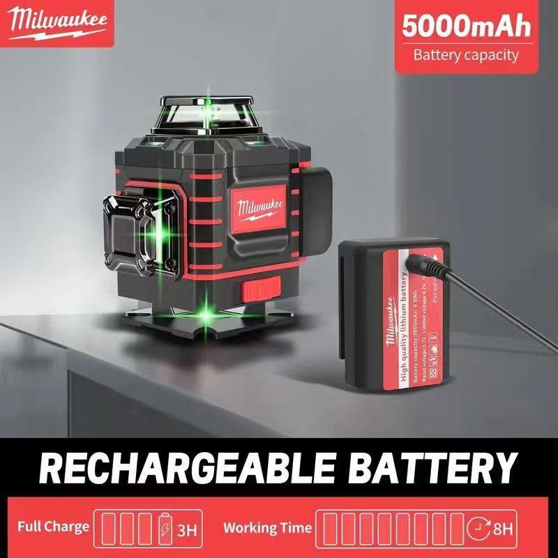 Milwaukee Degree Vertical Cross Laser Level 360 Green Beam  Horizontal And Rechargeable Battery Tools cycle groover