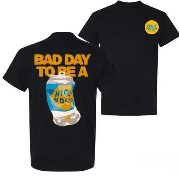 Bad Day to Be a High Noon  2 Side Graphic T-Shirt, Funny High Noon Design Logo Shirt, Perfect for Summer Parties and Casual Vibes, Unisex Cotton Classic Menswear
