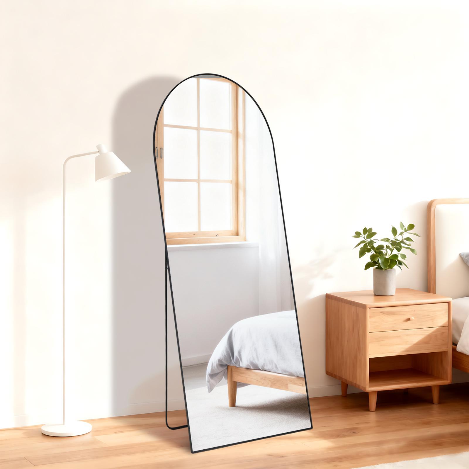 56"x15" Rectangle Full Length Standing Floor Mirror – Full Body Mirror for Bedroom, Living Room & Dressing Areas, Sleek Rectangle Design to Complement Modern/Contemporary Decor