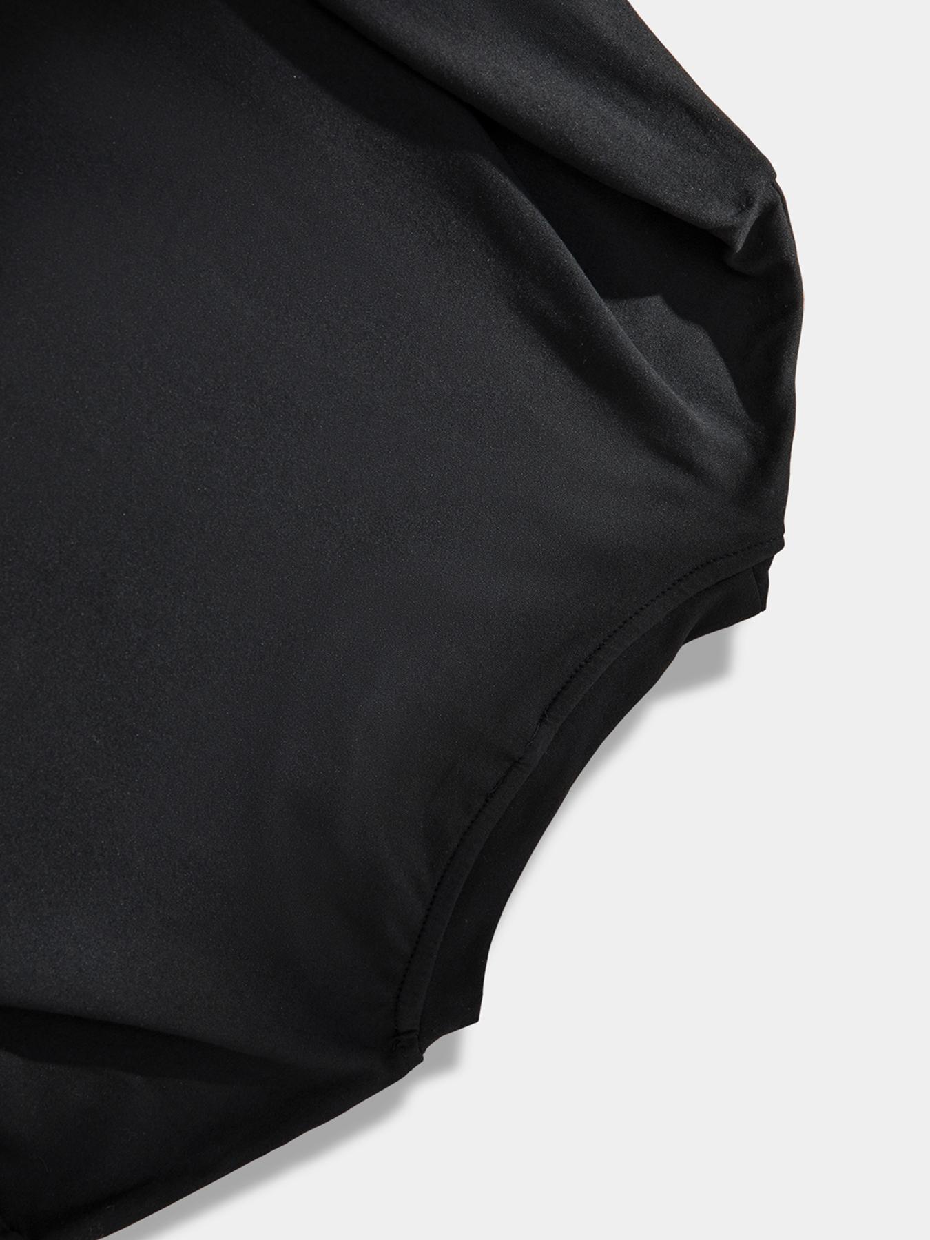 Men's New Spring Autumn Long Sleeve Patchwork Motorcycle Badge Print Casual Fitted Short Top, Unisex Fashion Tee, Streetwear, Menswear