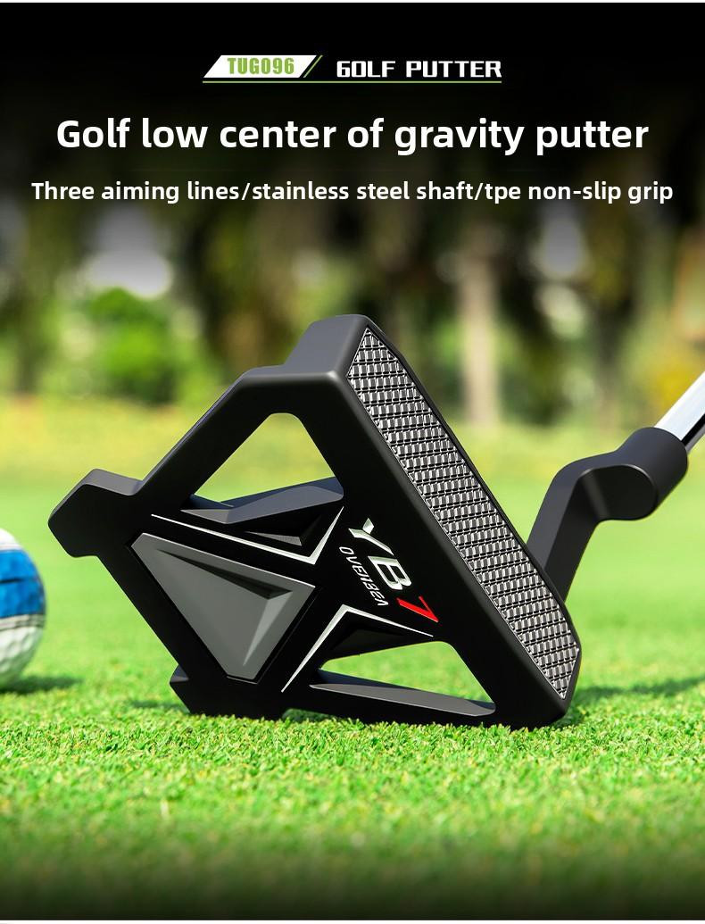 Golf Putter - 3-Line Alignment, Single Club (Men's & Women's) - Stable, Low Center of Gravity, High Forgiveness, Precision Alignment Lines