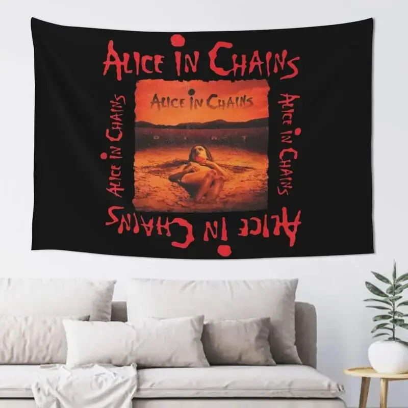 Dark Grunge Desert Figure Tapestry - 5ft x 3ft (60in x 40in) Peach Skin Fabric, Alternative Rock Poster-Style Decorative Photo Artwork Wall Hanging for Bedroom, Living Room Home Decor