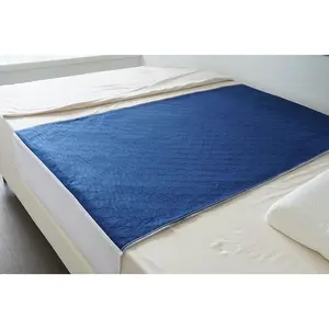 Pack of 2 Cotton Top-Layer Reusable Tuckable Underpads 34"X60" Incontinence Bed Pads Washable 21" Wings