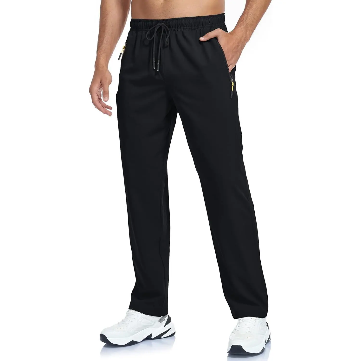 Men's Lightweight Hiking Pants Breathable Quick Dry Fit Waterproof Camping Fishing Running Athletic Active Jogger Pant(Gift)