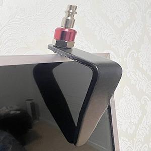 Steel Pneumatic Tool Rafter Hook Hanger, Lightweight, Durable,Reusable Metal Organaizer Adjustable Easy Install Hooks with 1/4" Air Tool Swivel Fitting, for Air Nailer, 1-Piece Brass Fitting