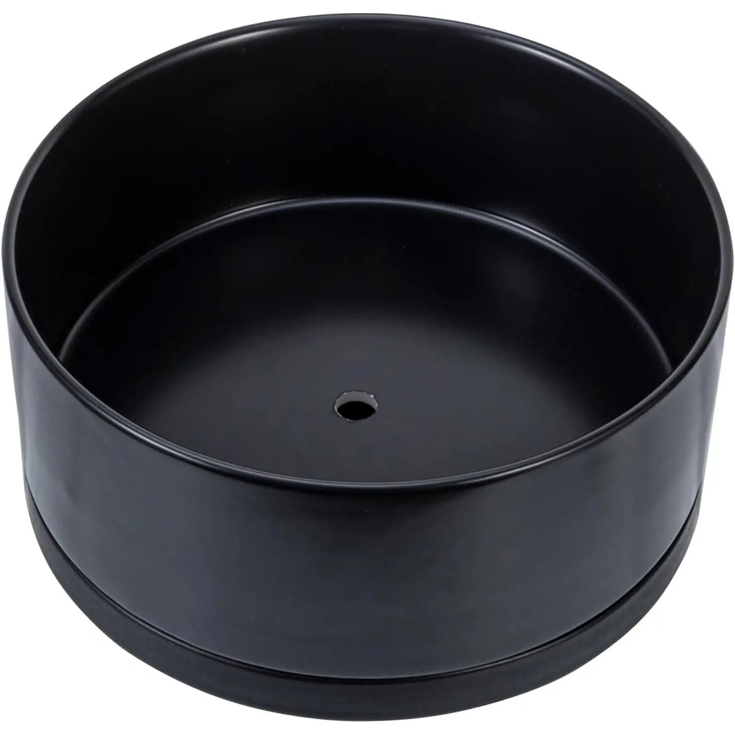 8 Inch Black Ceramic Succulent Planter Pot - Decorative Flower  Bowl with Removable