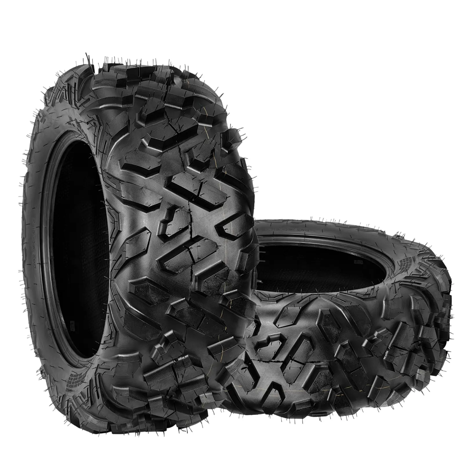 Garvee New Upgraded 2pcs AT26X9-14 6-Ply Tubeless ATV/UTV Tires Set – Heavy Duty, All-Terrain, Off-Road for Trail, Mud, Sand, Dirt, Snow, Street – Fits Quad, 4 Wheeler, Most ATV/UTV Models – Size: AT26X9-14 Lawn Mower Tire Off-Road Use Only