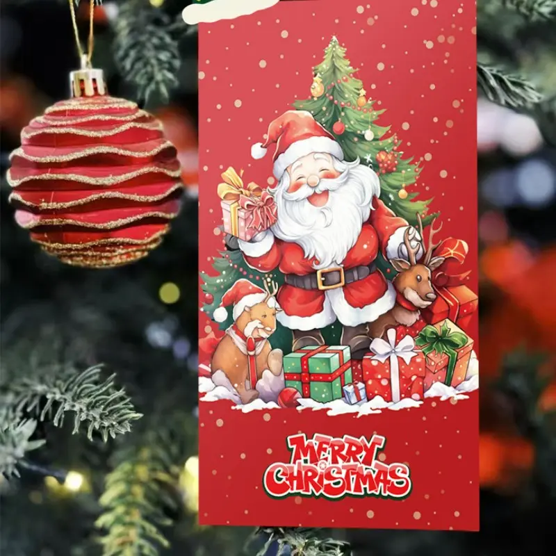 Creative DIY Foldable Envelope, Santa Claus Dollar Large Envelope, Perfect for Christmas Gifts, Fun and Unique Packaging Idea