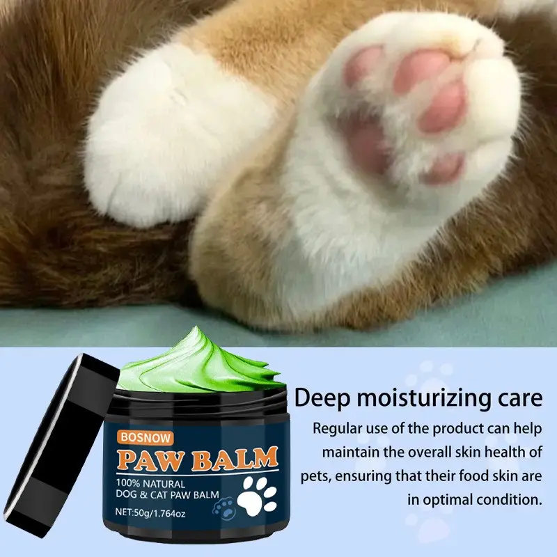 Blue Box Pet Paw Balm with Coconut Oil, Deep Long-Lasting Moisture, Lickable, Smooths Rough Paws, Daily Care for Cats and Dogs