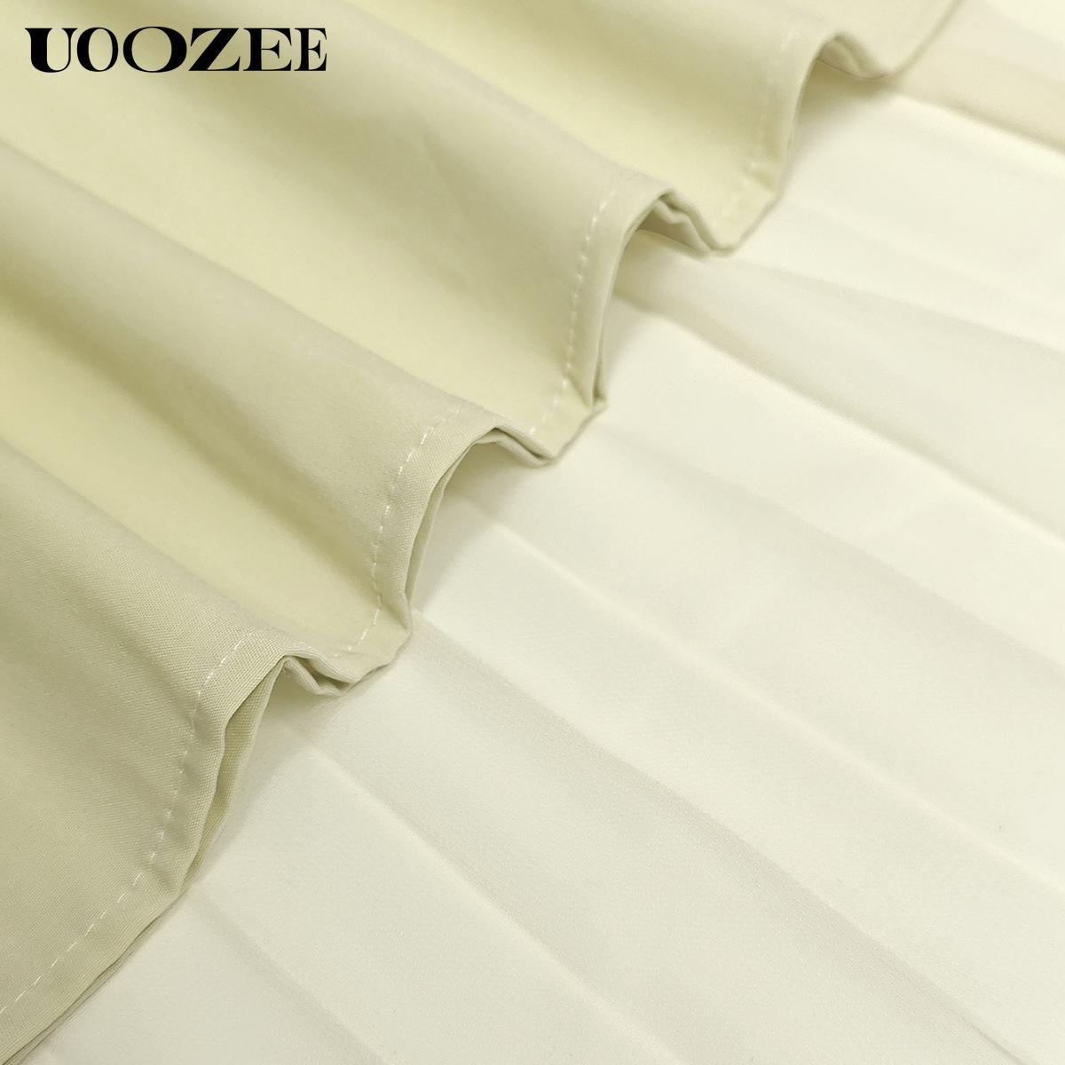 UOOZEE Women 2025 Evening Prom No Stretch Maxi Dresses Summer Elegant Sleeveless Pleated Gauze Cocktail Party Wedding Guest Dresses (Smaller Bust Fit, One Size Up Recommended for C - Cup and Above) birthday outfit elegantoutfits SpringStatements