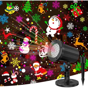 Christmas Projector Lights Outdoor, LED Christmas Light Waterproof Holiday Projector Outdoor for Christmas Decorations Patio Garden Xmas PartyDD22HomeCookJoy