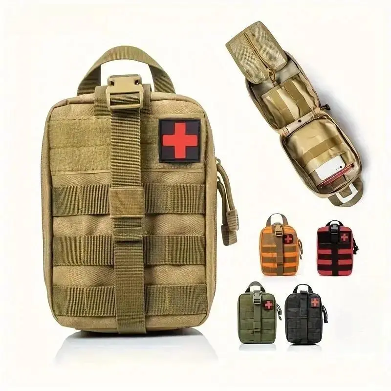 Comfortable Outdoor First Aid Kit, EDC Molle Survival Emergency Pack for Camping, Hiking