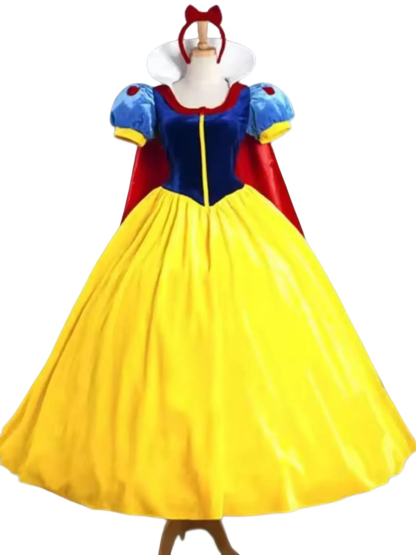 Princess Cosplay Halloween Carnival Party Dress, Adult Role Play Costume, Slim-Fitting Solid Dress, All Seasons, Unlined, Women's Clothing