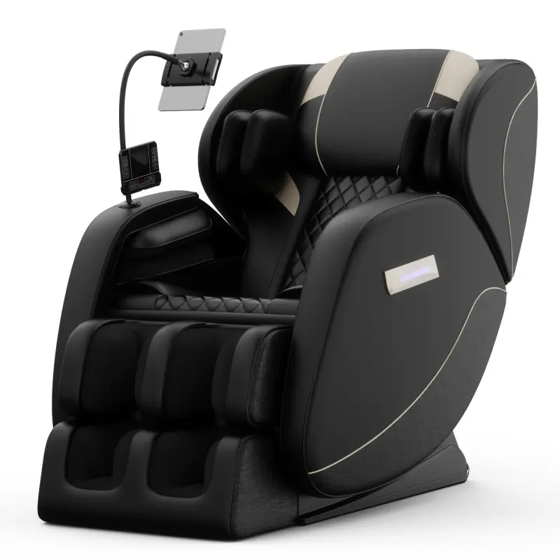 Massage Chair Recliner with Zero Gravity with Full Body Air Pressure, Heated, Foot Massage, Bluetooth Speaker, Touchscreen for Back & Neck Pain, Spa