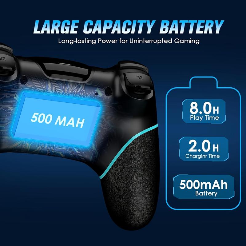 Wireless Ergonomic Pro Controller for Switch/Switch Lite/OLED - Adjustable Turbo Vibration, Motion Controls, Non-Slip Grip