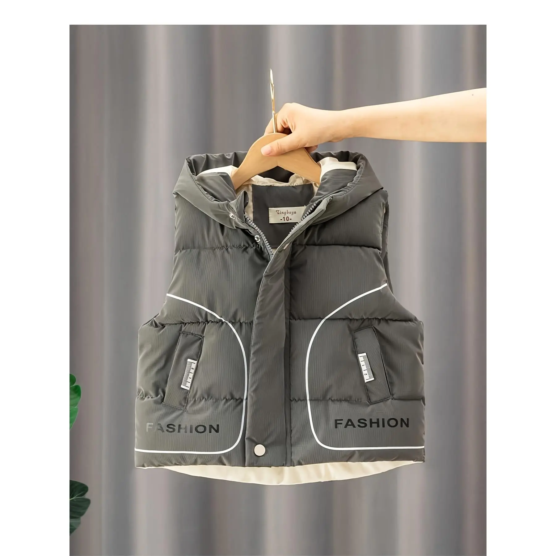 Unisex Kids Autumn Winter Sleeveless Vest Jacket, Comfort Casual Baby Outerwear For Boys And Girls, Lightweight Layering Waistcoat, Ideal For Daily Wear, Indoor Activities And Children Outdoor Leisure Outings