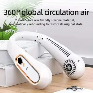 2026 New Portable Neck Fan, USB Rechargeable, 360° Cooling, 5 Speed Settings, Unisex, Outdoor Mini Fan, Ideal Gift for Friends and Family