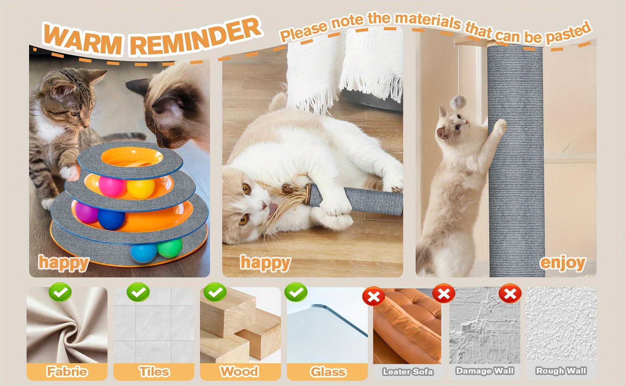 Customizable Cat Scratching Mat - Durable, Easy-Install Furniture Protector & Claw Care Pad for Cats - Multi-Purpose, Long-Lasting Polyester Design