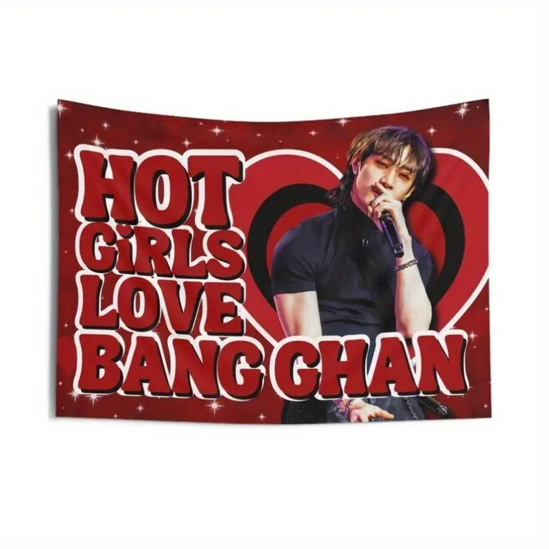 SKZ BangChan fans love theme tapestries - concert tapestries, which are suitable for room decoration and birthday giftswall decor flags, Home Bedroom Decor, Tapestry Room Decor
