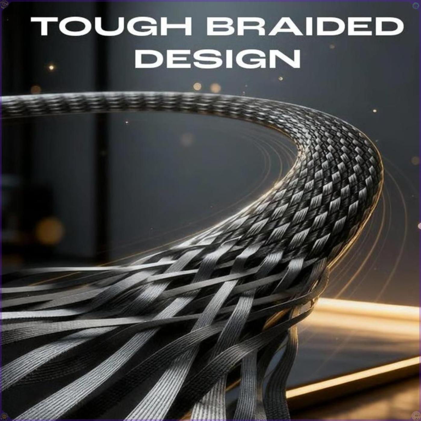 2026 NEW Type-C Charging port Invisible Holder Charger Cable with Stand 240w Super Fast Charging 2-in-1 Cord & Phone Stand for Gaming Office Car Travel Compatible with iPhone Samsung Type-C