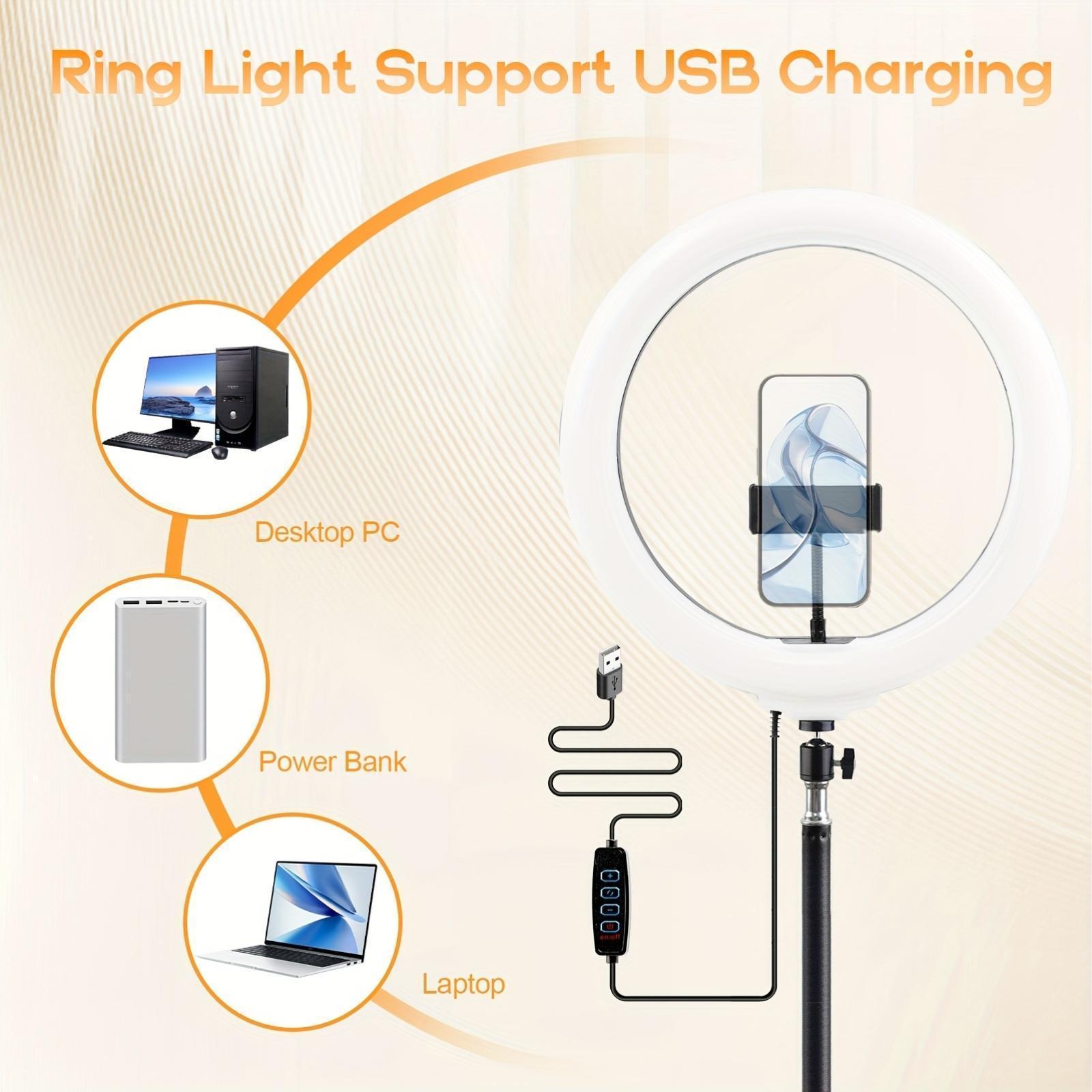 12" Selfie Ring Light With 43" Extendable Tripod Stand – Desk Selfie Light With 25 Color Modes – Upgraded 3-In-1 Dimmable Adjustable Speed Ring Light For Makeup, YouTube – Perfect For Spring, Memorial Day & Easter #TikTokShopStockUp #TikTokShopMothersDay