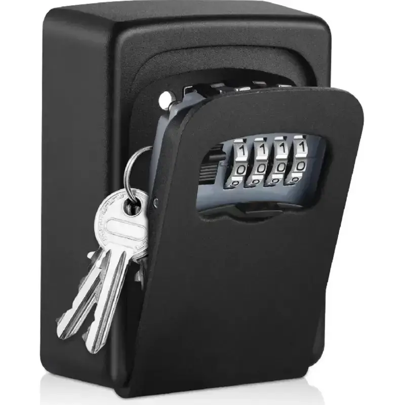 Ultra-Secure Flip-Top Key Safe Box, Wall-Mounted Stainless Steel Key Storage, Explosion-Proof Waterproof, Ideal for Home, Hotel, Travel, Emergency