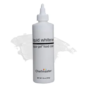 Liquid Whitener Liqua-Gel Food Coloring | Brighter Whites & Pastels | Professional-Grade Dye | Icing, Frosting, Candy Apples | 16 ozGift