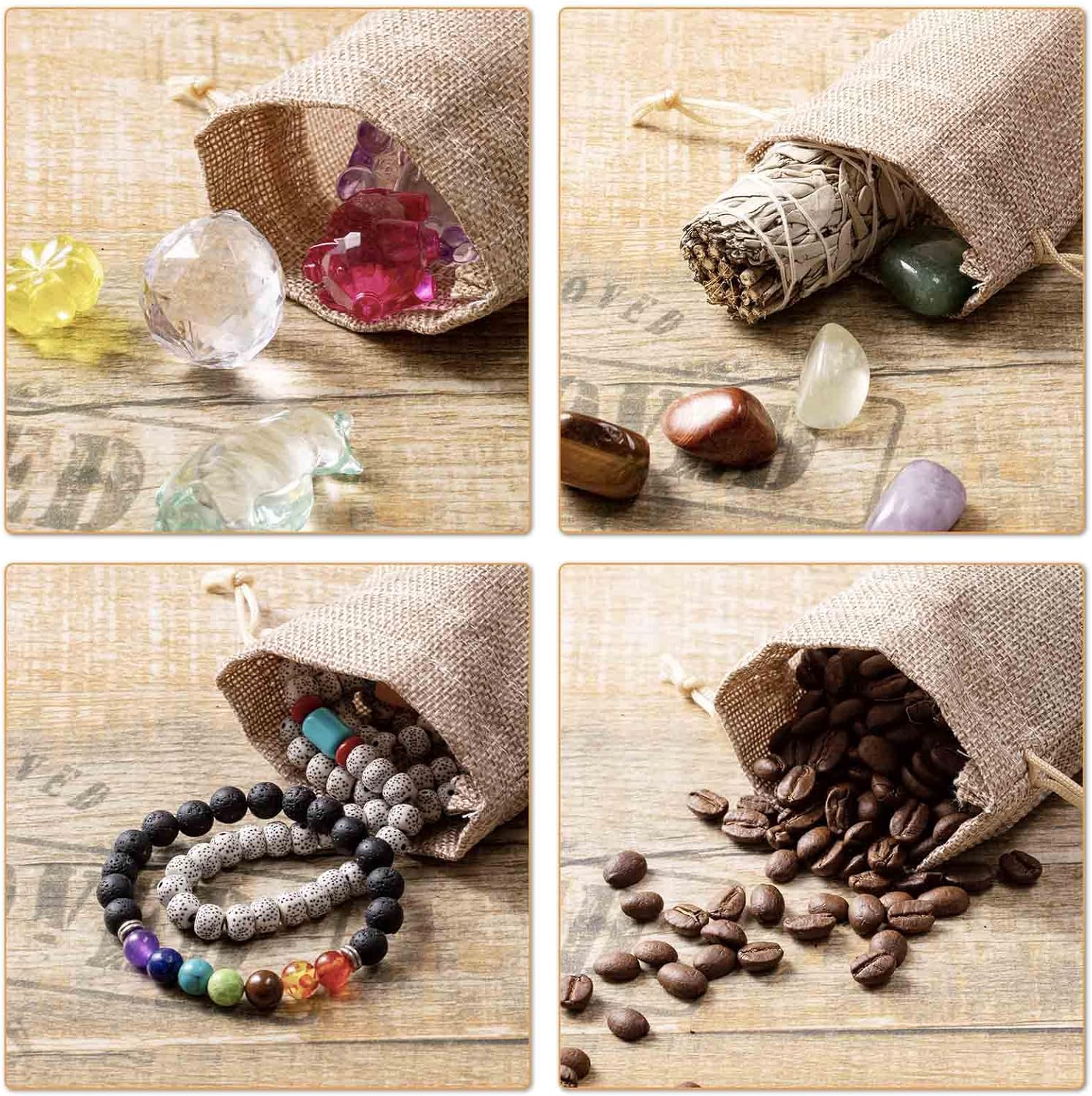 Burlap Gift Bags with Drawstring and Gift Tags, Burlap Sack, Burlap Bags for Party, Christmas, Festival, DIY Craft Bags